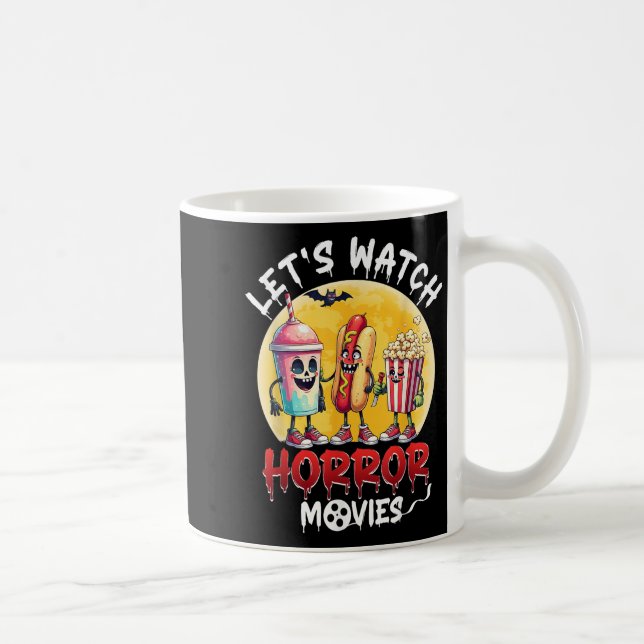 Funny Halloween Snack Characters Lasse's Watch Hor Kaffeetasse (Rechts)