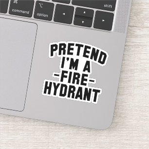 Funny Halloween, so als wäre ich ein Feuerwehrmann Aufkleber