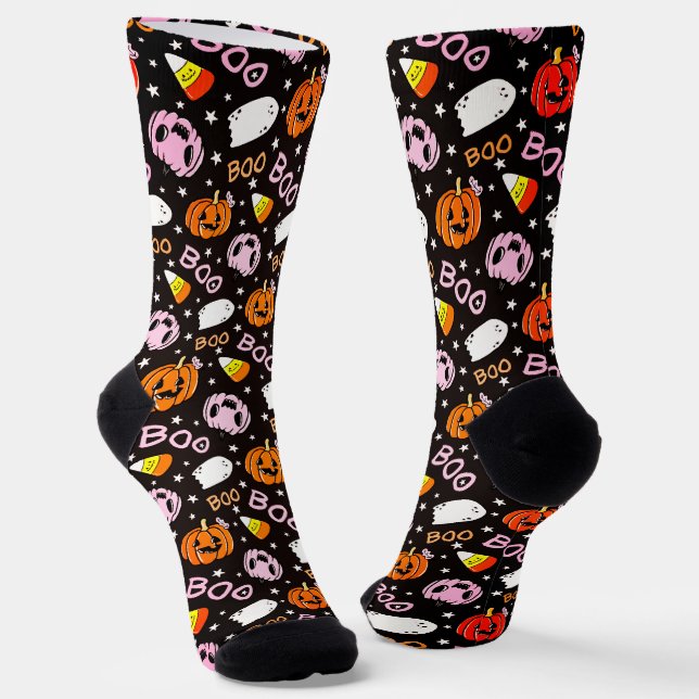 Funny Halloween Socks Socken (Gewinkelt)