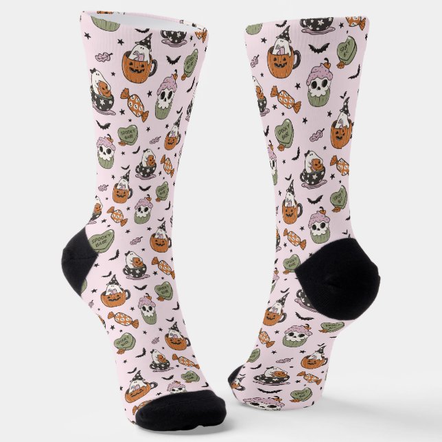 Funny Halloween Socks Socken (Gewinkelt)