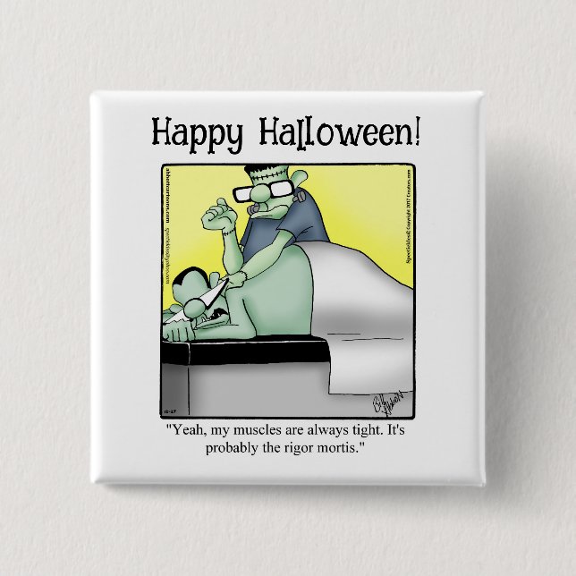 Funny Halloween Spaß Button Gifts/Favoriten (Vorderseite)