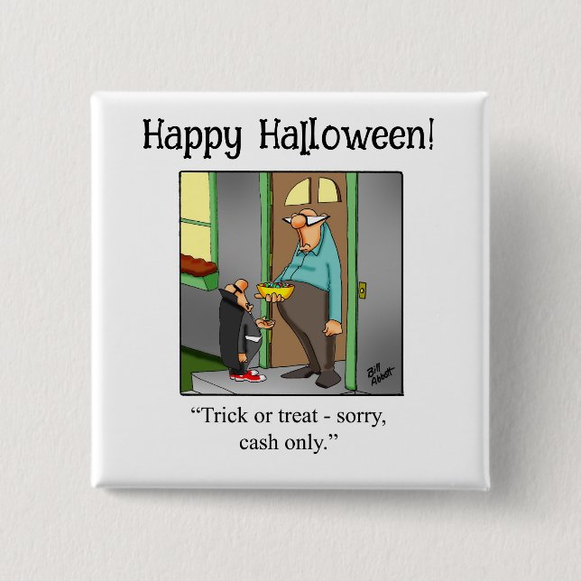 Funny Halloween Spaß Button Gifts/Favoriten (Vorderseite)