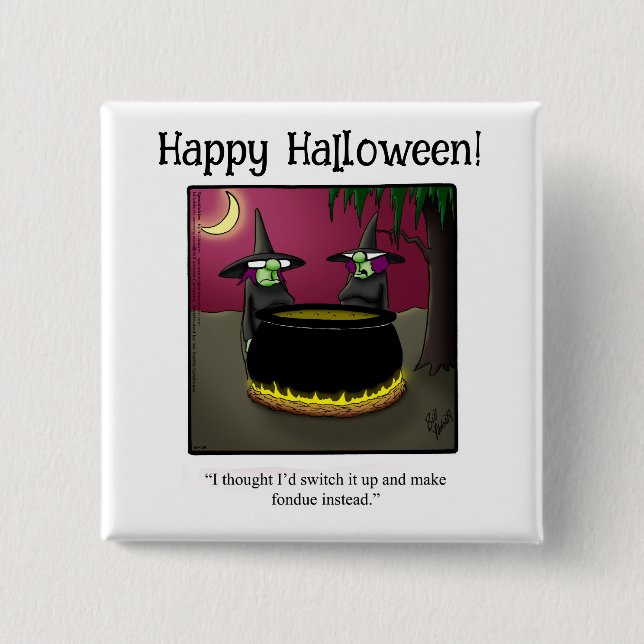 Funny Halloween Spaß Button Gifts/Favoriten (Vorderseite)