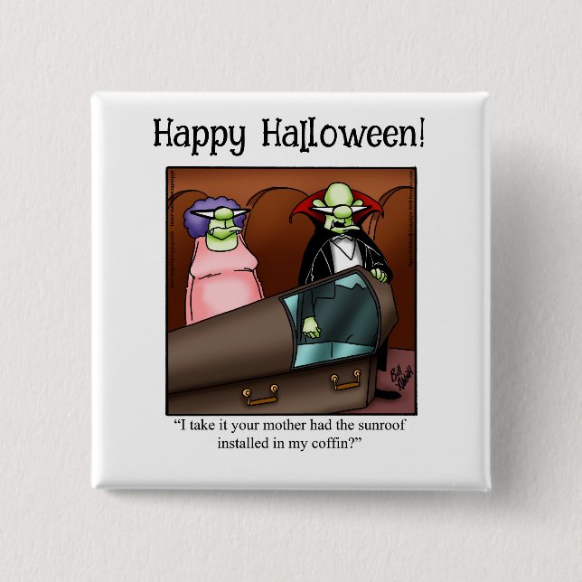 Funny Halloween Spaß Button Gifts/Favoriten (Vorderseite)
