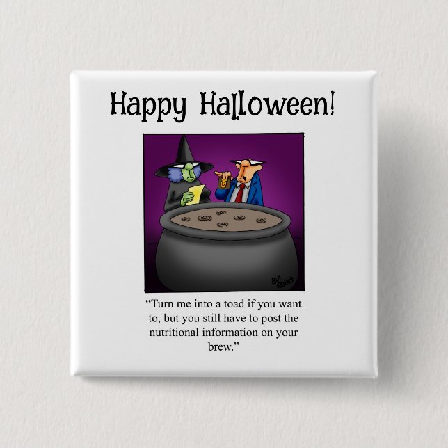 Funny Halloween Spaß Button Gifts/Favoriten (Vorderseite)
