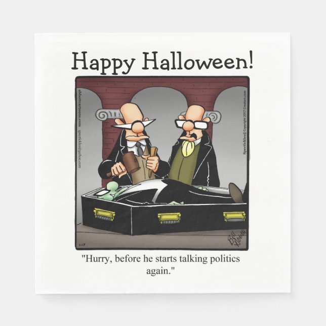 Funny Halloween Spaß Luncheon Napkins Serviette (Vorderseite)