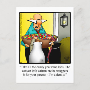 Funny Halloween Spaß Postcard Postkarte