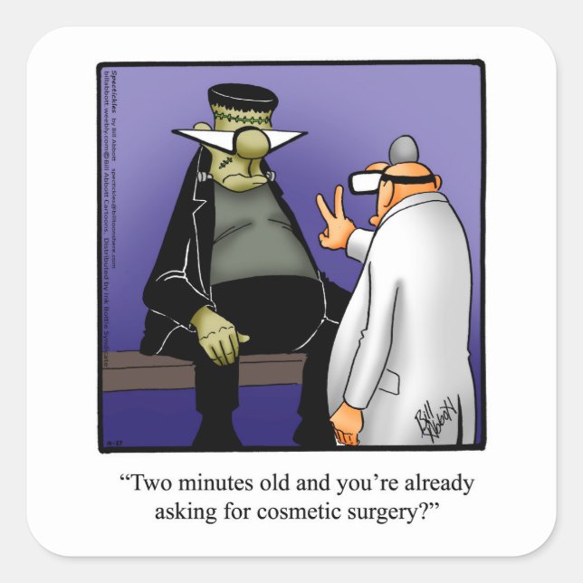 Funny Halloween Spaß Sticker (Vorderseite)