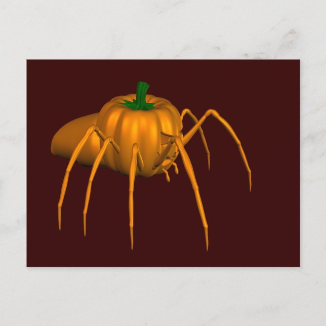 Funny Halloween Spider Postkarte (Vorderseite)