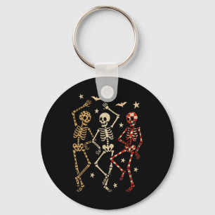 Funny Halloween Spooky Bones Skull Tanzgeschenk Sk Schlüsselanhänger