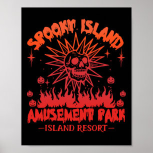 Funny Halloween Spooky Island Est 2002 Unterhaltun Poster