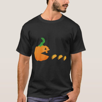 Funny Halloween Spooky Pumpkin Eating tako Kinder T-Shirt