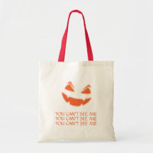 Funny Halloween Tote Bag Kürbislaterne Design