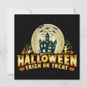 Funny Halloween Trick oder Treat Beängstigend Flat