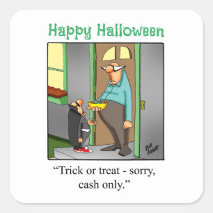 Funny Halloween Trick oder Treat Stickers