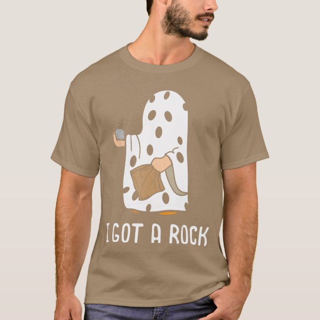 Funny Halloween Trick oder Treatment Ghost T-Shirt (Vorderseite)