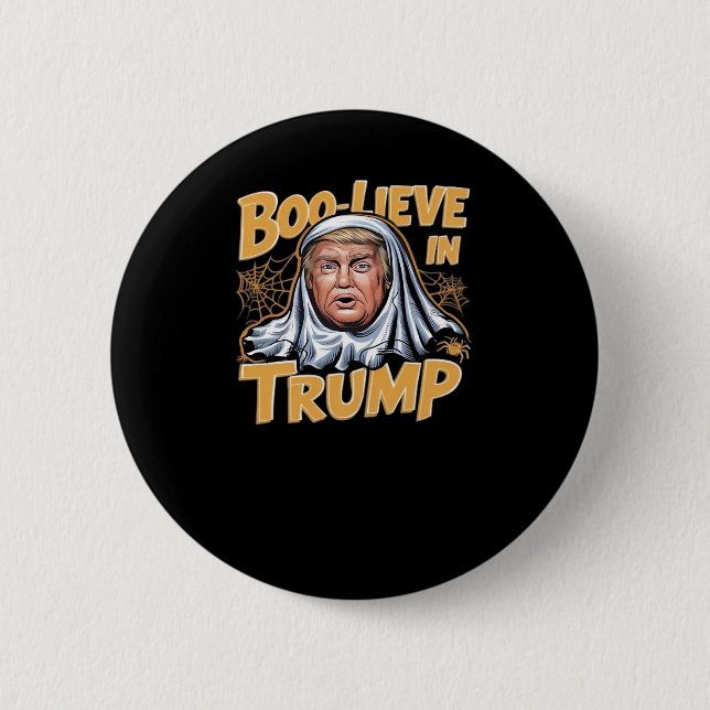 Funny Halloween Trumpkin Halloween Great Aga Button (Vorderseite)