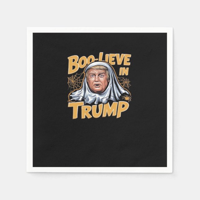 Funny Halloween Trumpkin Halloween Great Aga Serviette (Vorderseite)