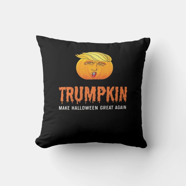 Funny Halloween Trumpkin Kissen (Vorderseite)