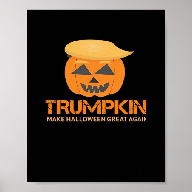 Funny Halloween Trumpkin - Make Halloween Great Ag Poster (Vorne)