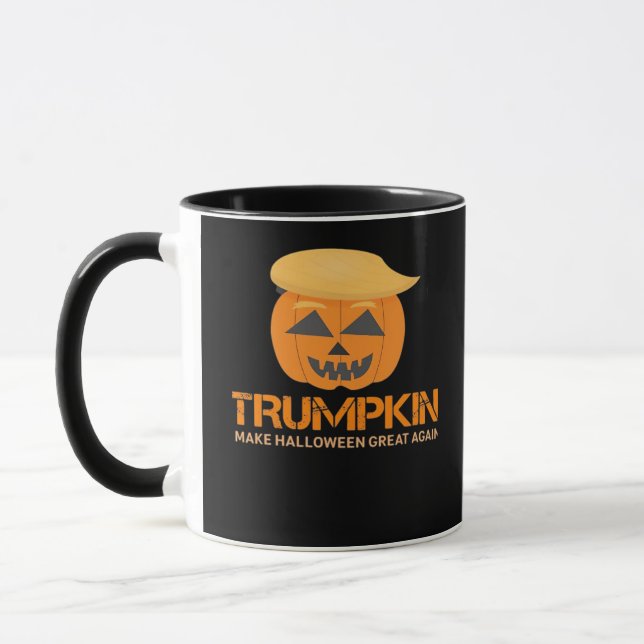 Funny Halloween Trumpkin - Make Halloween Great Ag Tasse (Links)