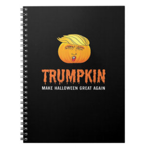Funny Halloween Trumpkin Notizblock