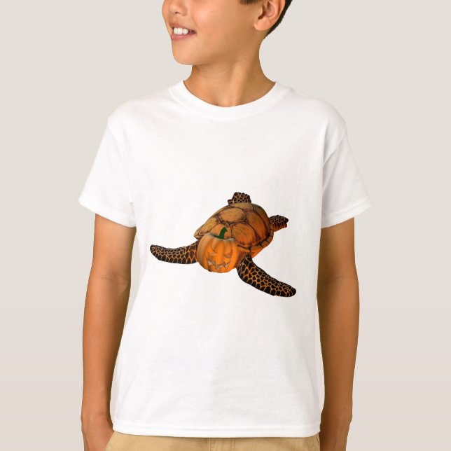 Funny Halloween Turtle T-Shirt (Vorderseite)