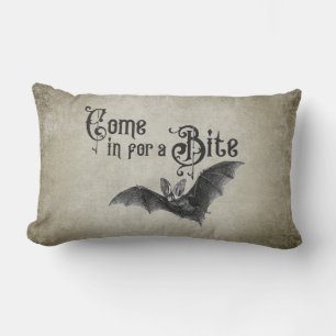 Funny Halloween Vampire Bat Kommen Sie zum Biss Lendenkissen