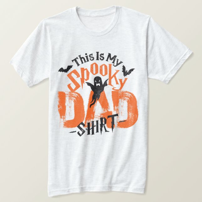 Funny Halloween 🎃 Vater T-Shirt Boo Beängstigend  (Design vorne)