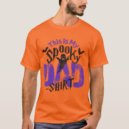 Funny Halloween 🎃 Vater T-Shirt Boo Beängstigend