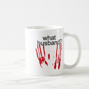 Funny Halloween Was Husband Bloody Handprint Bloo Kaffeetasse