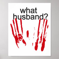Funny Halloween Was Husband Bloody Handprint Bloo