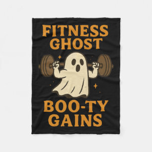 Funny Halloween Workout Ghost Gym Joke For Hintern Fleecedecke