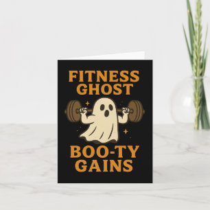 Funny Halloween Workout Ghost Gym Joke For Hintern Karte
