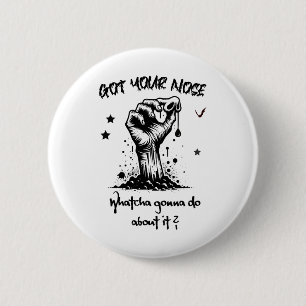 Funny Halloween Zombie Got Ihre Nase Button
