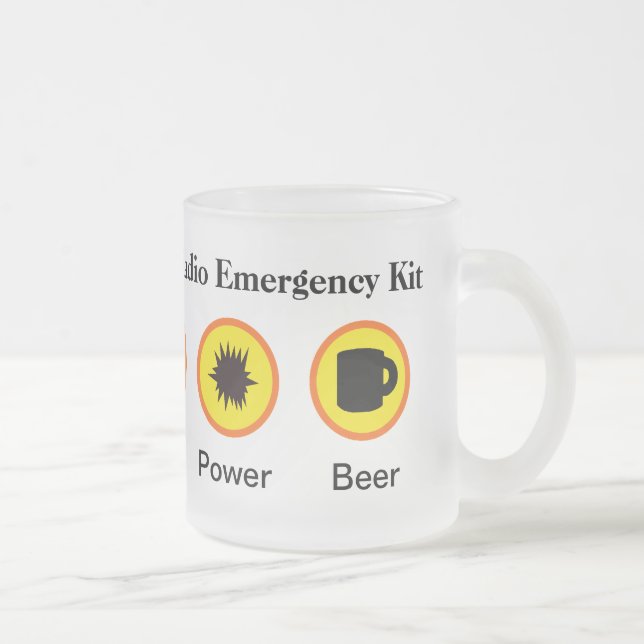 Funny Ham Radio Emergency Kit Tasse (Rechts)