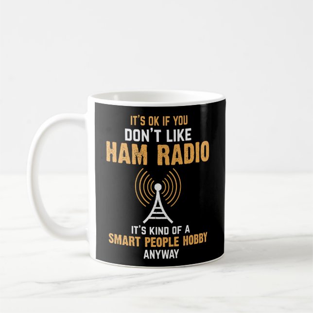 Funny Ham Radio Operator Radio Amateur eur Morse H Kaffeetasse (Links)