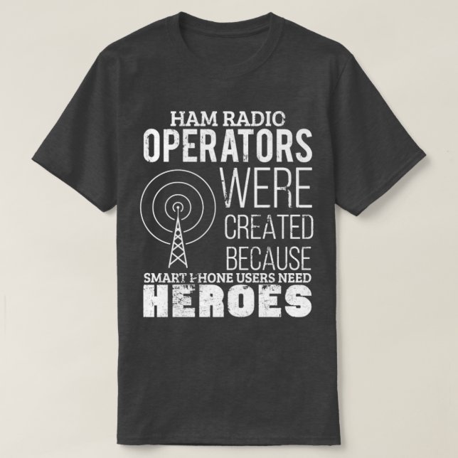Funny Ham Radio Operator Radio Amateur Morgencode T-Shirt (Design vorne)