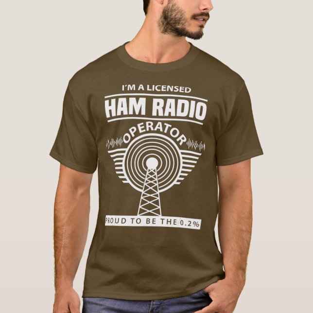 Funny Ham Radio Operator Radio Amateur Morse T-Shirt (Vorderseite)