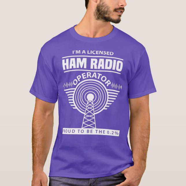 Funny Ham Radio Operator Radio Amateur Morse T-Shirt (Vorderseite)