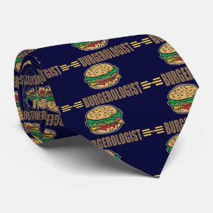 Funny Hamburger Cheeseburger Krawatte