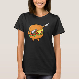 Funny Hamburger Kinder Männer Frauen Cheeseburger T-Shirt