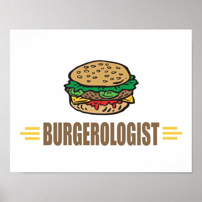 Funny Hamburger Poster (Vorne)