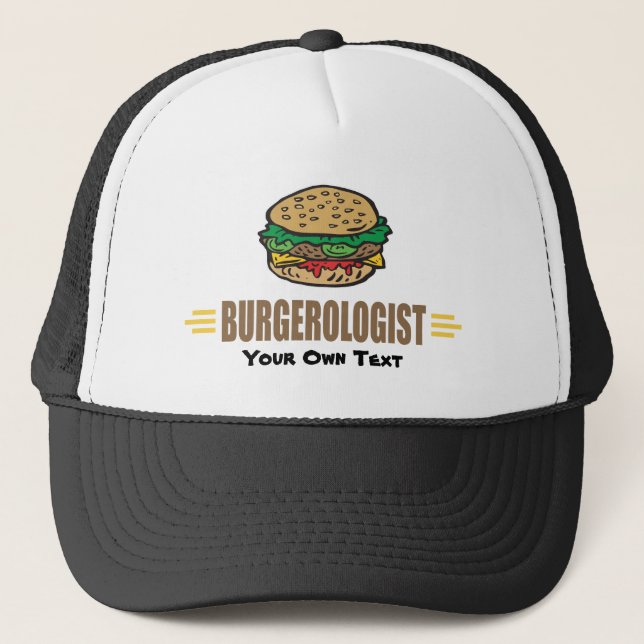 Funny Hamburger Truckerkappe (Vorderseite)