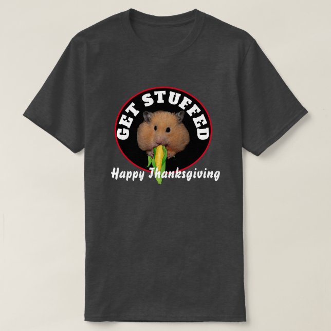 Funny Hamster Erntedank T-Shirt (Design vorne)