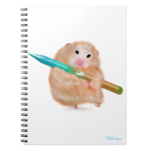 Funny Hamster-Notebook Notizblock (Vorderseite)