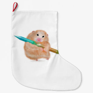 Funny Hamster Weihnachts-Strumpf von ORDesigns Großer Weihnachtsstrumpf