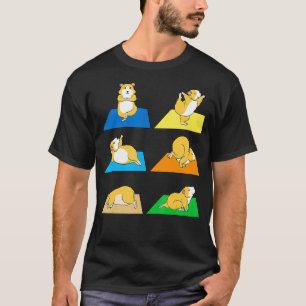 Funny Hamster Yoga Guinea Pig Rodent Neu  T-Shirt