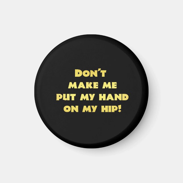 Funny Hand auf Angesagtem Joke Magnet (Vorne)
