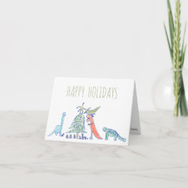 Funny Hand Drawn Dinosaur T-Rex Weihnachten